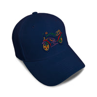 Kids Baseball Hat Motorcycle Colorful Logo Embroidery Toddler Cap Cotton - Cute Rascals