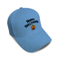 Kids Baseball Hat Happy Halloween Pumpkin Embroidery Toddler Cap Cotton