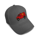 Kids Baseball Hat Fire Van Embroidery Toddler Cap Cotton - Cute Rascals