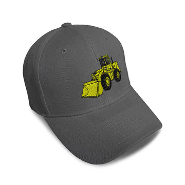 Kids Baseball Hat Wheel Loader A Embroidery Toddler Cap Cotton