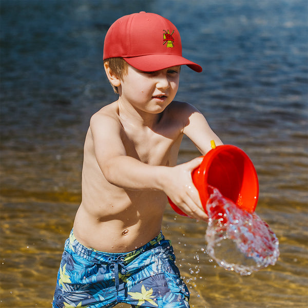 Kids Baseball Hat Firefighting Logo Occupations B Embroidery Toddler Cap Cotton - Cute Rascals