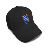 Kids Baseball Hat Bosnia War Flag Embroidery Toddler Cap Cotton - Cute Rascals