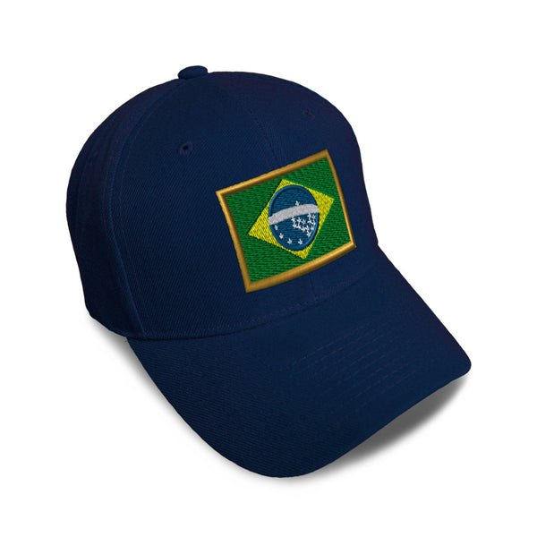 Kids Baseball Hat Brazil Embroidery Toddler Cap Cotton - Cute Rascals