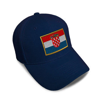 Kids Baseball Hat Croatia Embroidery Toddler Cap Cotton