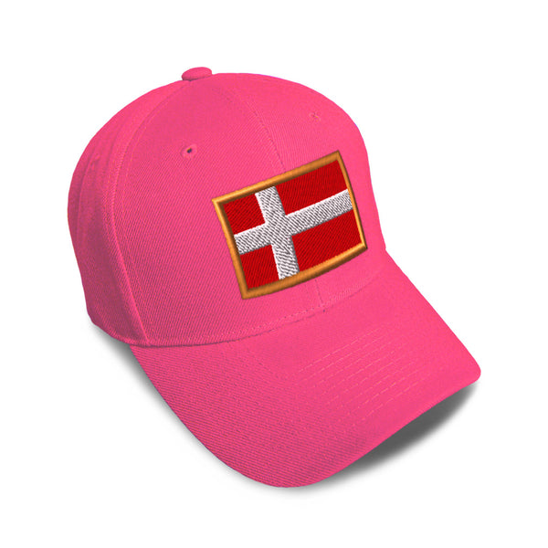 Kids Baseball Hat Denmark Embroidery Toddler Cap Cotton - Cute Rascals