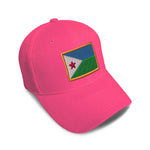 Kids Baseball Hat Djibouti Embroidery Toddler Cap Cotton - Cute Rascals