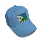 Kids Baseball Hat Djibouti Embroidery Toddler Cap Cotton - Cute Rascals