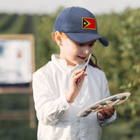 Kids Baseball Hat East Timor Embroidery Toddler Cap Cotton - Cute Rascals