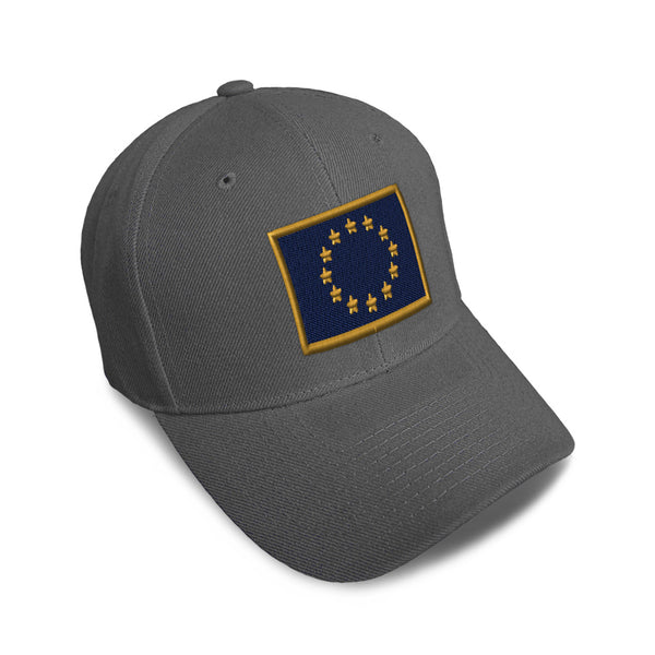 Kids Baseball Hat European Union Embroidery Toddler Cap Cotton - Cute Rascals