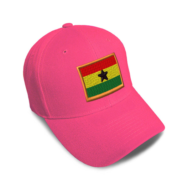 Kids Baseball Hat Ghana Embroidery Toddler Cap Cotton - Cute Rascals