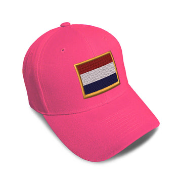 Kids Baseball Hat Netherlands Embroidery Toddler Cap Cotton