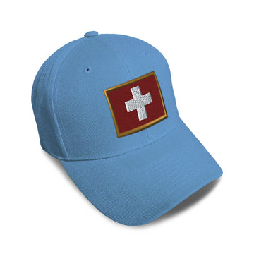 Kids Baseball Hat Swiss Embroidery Toddler Cap Cotton