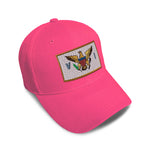 Kids Baseball Hat Virgin Island Embroidery Toddler Cap Cotton - Cute Rascals