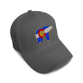 Kids Baseball Hat Colorado State Flag Bear Embroidery Toddler Cap Cotton