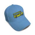 Kids Baseball Hat School Bus A Embroidery Toddler Cap Cotton