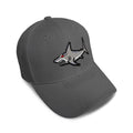 Kids Baseball Hat Mean Shark Embroidery Toddler Cap Cotton