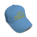 Kids Baseball Hat Gold Letters First Mate Embroidery Toddler Cap Cotton