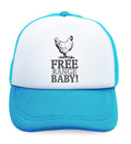 Kids Trucker Hats Free Range Baby! Chicken Farm Boys Hats & Girls Hats Cotton