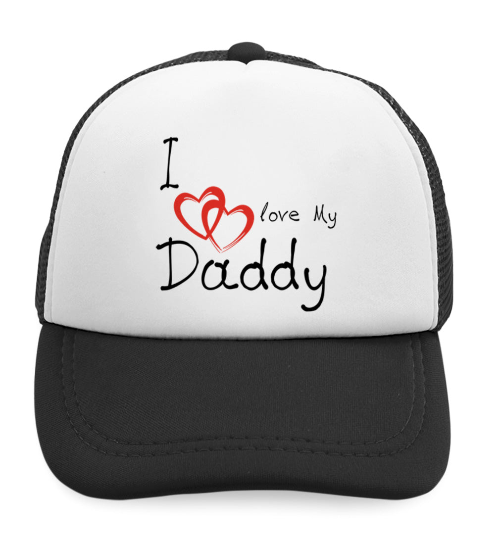 Cute Rascals® kids Trucker Hats Love My Daddy Dad Father's Day Style
