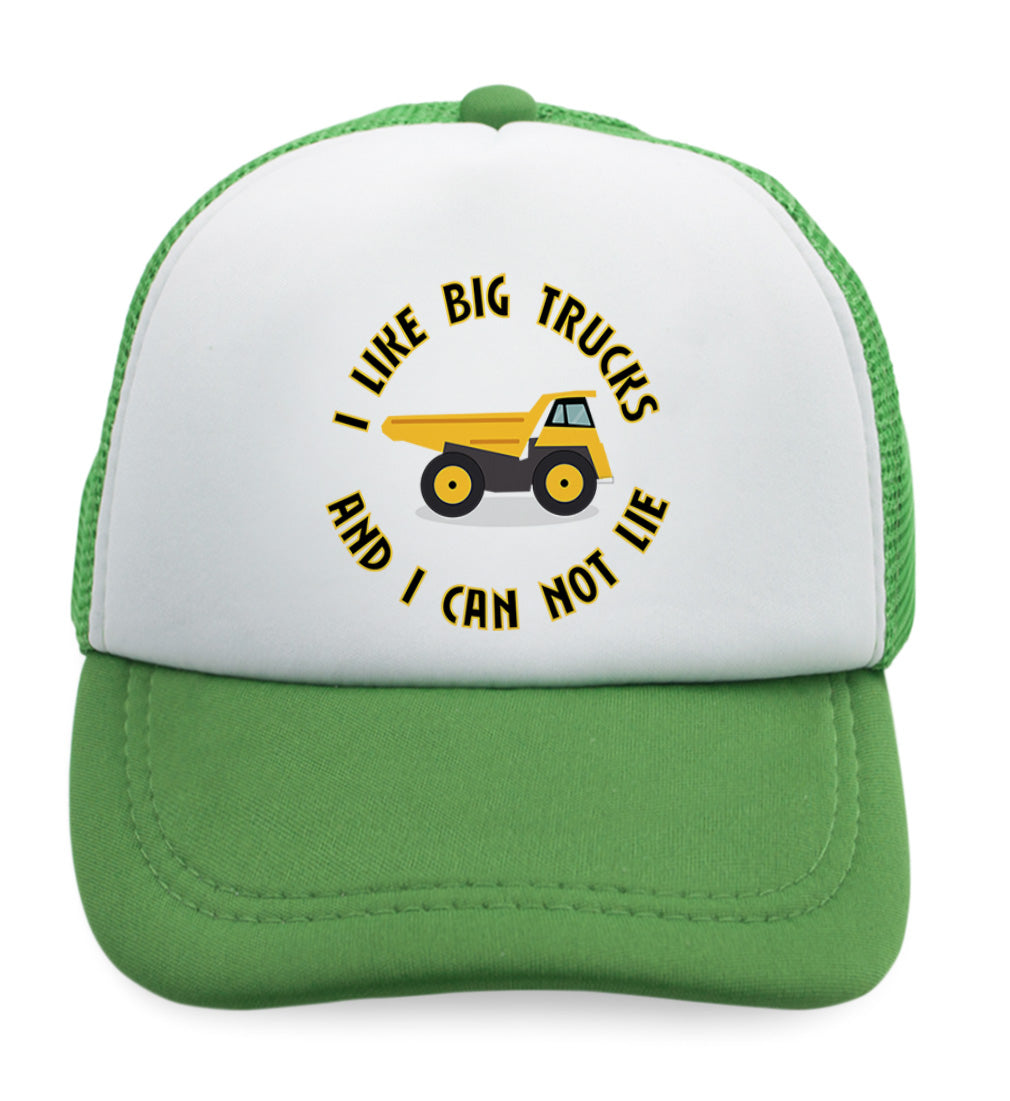 Cute Rascals® kids Trucker Hats I Like Big Trucks And Can Not Lie