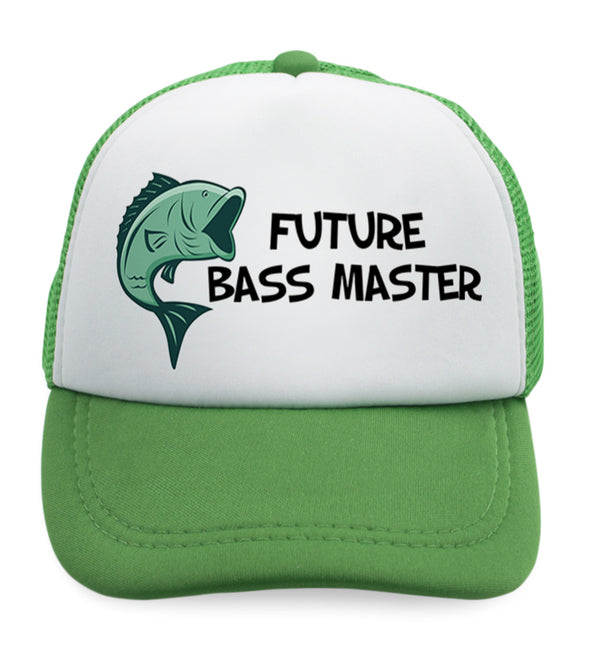 Cute Rascals® kids Trucker Hats Future Bass Master Fishing Ocean Sea