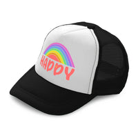 Kids Trucker Hats Happy Rainbow Boys Hats & Girls Hats Baseball Cap Cotton - Cute Rascals