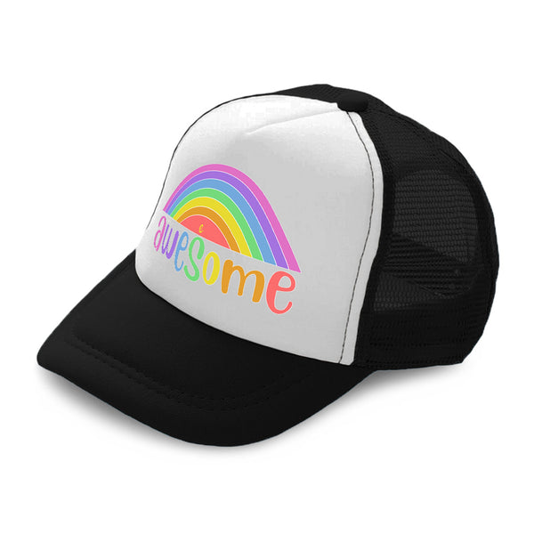 Kids Trucker Hats Awesome Rainbow Boys Hats & Girls Hats Baseball Cap Cotton