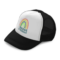 Kids Trucker Hats I Believe in Myself Rainbow Boys Hats & Girls Hats Cotton - Cute Rascals