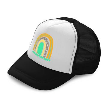 Kids Trucker Hats I Am Important Rainbow A Boys Hats & Girls Hats Cotton