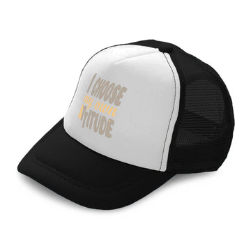 Kids Trucker Hats I Choose My Own Attitude Boys Hats & Girls Hats Cotton