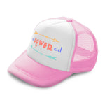 Kids Trucker Hats Empowered Arrow Positive Boys Hats & Girls Hats Cotton - Cute Rascals