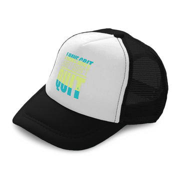 Kids Trucker Hats I Have Grit and I Do Not Quit Boys Hats & Girls Hats Cotton