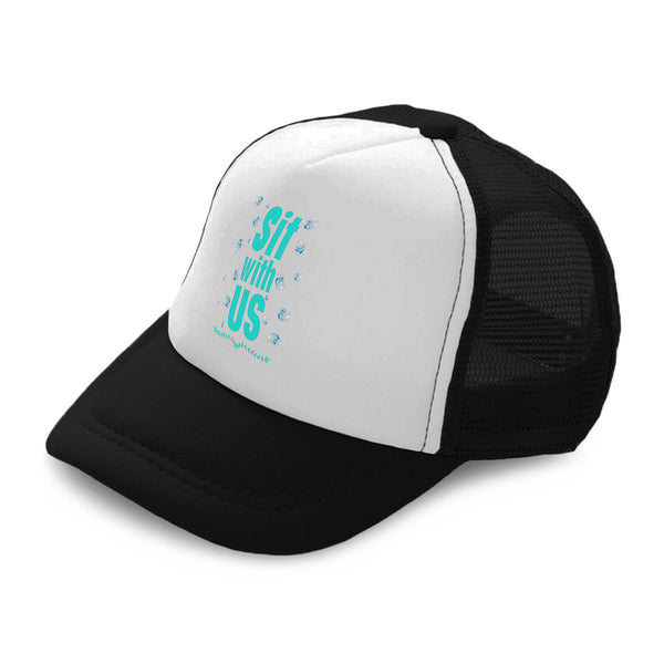 Kids Trucker Hats Sit with Us Leaves Boys Hats & Girls Hats Baseball Cap Cotton - Cute Rascals