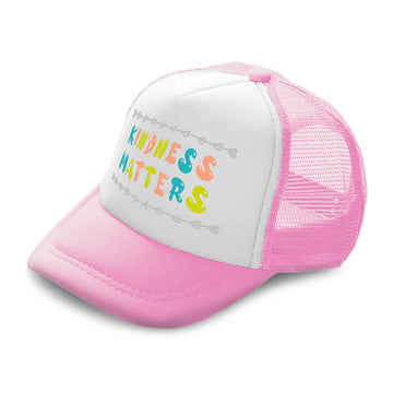 Kids Trucker Hats Kindness Matters Arrow B Boys Hats & Girls Hats Cotton