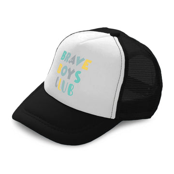 Kids Trucker Hats Brave Boys Club Boys Hats & Girls Hats Baseball Cap Cotton