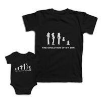 Mom and Baby Matching Outfits Evolution Mom Girl Women Pregnant Lady Cotton