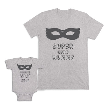 Mom and Baby Matching Outfits Super Mom Super Hero Mummy Mask Cotton