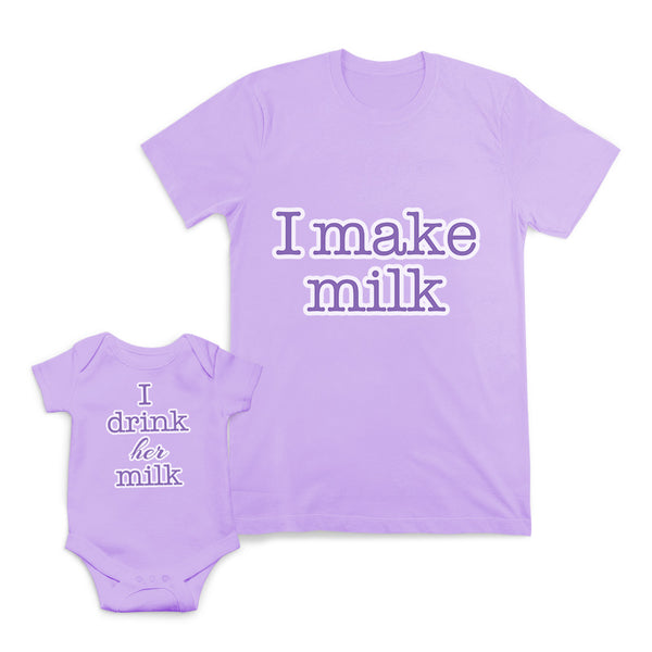 Mom and Baby Matching Outfits I Make Milk I Drink Her Cotton