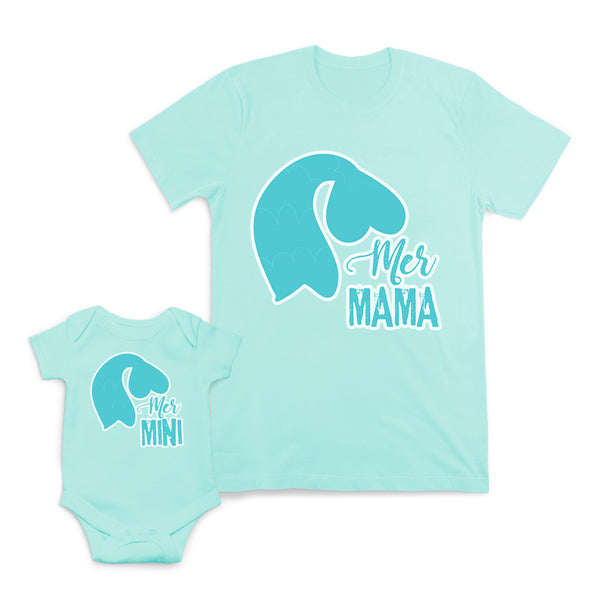 Mom and Baby Matching Outfits Mermaid Mama Mini Cotton
