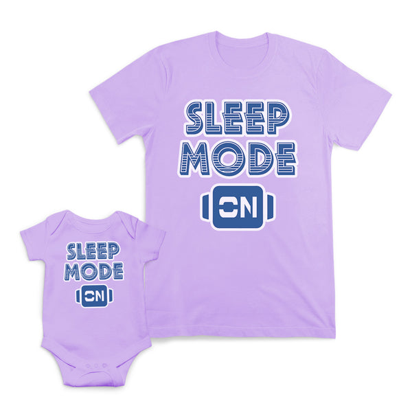 Mom and Baby Matching Outfits Sleep Mode on Button Cotton