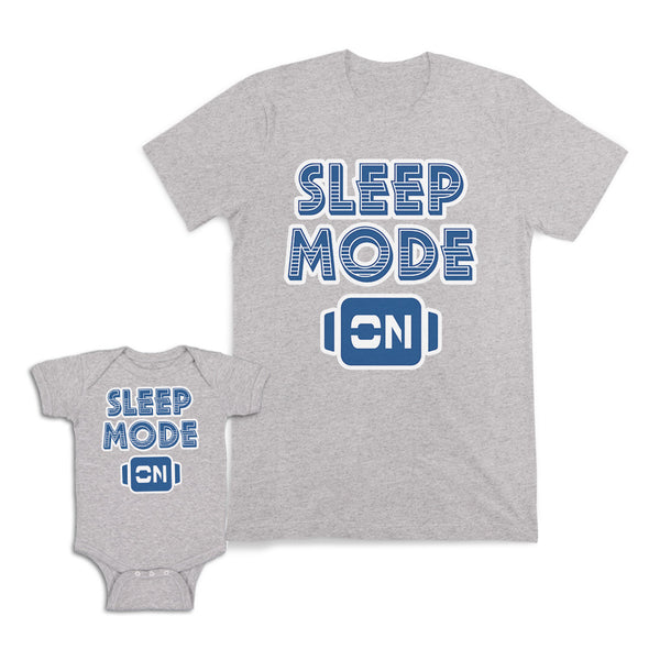 Mom and Baby Matching Outfits Sleep Mode on Button Cotton