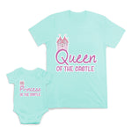 Mom and Baby Matching Outfits Queen Princess of The Castle Palace Love Girl