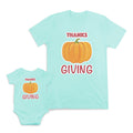 Mom and Baby Matching Outfits Pumpkin Thanksgiving Halloween Cotton