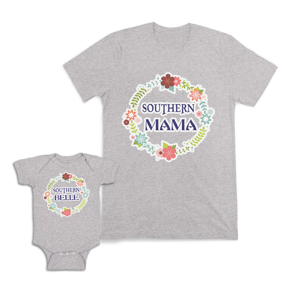 Mom and Baby Matching Outfits Southern Mama Breath Flowers Belle Cotton