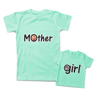 Mommy and Me Outfits Mother Woman Girl Love Cotton