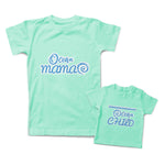 Mommy and Me Outfits Ocean Mama Child Beach Waves Cotton