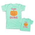 Mommy and Me Outfits Pumpkin Thanksgiving Halloween Cotton