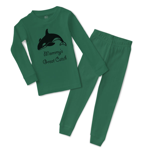 Baby & Toddler Pajamas Mommy's Great Catch Shark Ocean Sea Life Cotton