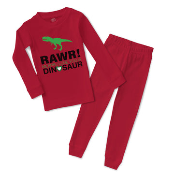 Baby & Toddler Pajamas Rawr Means I Love You in Dinosaur Dinosaurs Dino Trex