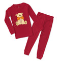 Baby & Toddler Pajamas Teddy Bear with Bow Sleeper Pajamas Set Cotton